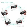 ORIA Combination Padlock, Small Padlocks with Code, 4 Digit Safety