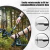 SERfawnCH Compound Bow Set Stealth Series, Full Black Design for