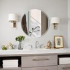 Arcus Home Round Mirror 24 Inch Beveled Frameless Circle Mirror,