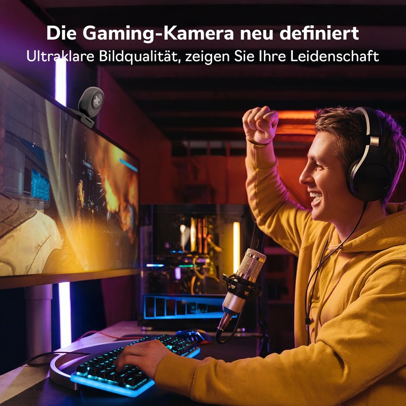 EMEET 4K Webcam Piko, World's First AI-Powered 4K Webcam with