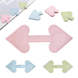 Magnetic Bookmarks, 1 Pcs Magnetic Leather Bookmark, Heart Bookmark for Reading Book Accessories Page Markers Convenient Book Mark Clip Gift for Book Lover Readers Men Women Student (Pink)