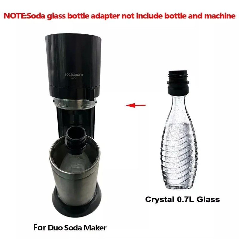 Replacement Quick Connect Soda Water Glass Bottle Adapter Compatible with