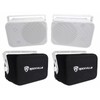 Universal (2) Rockville HP65S-8 6.5" Outdoor Patio Backyard Speakers w/Waterproof