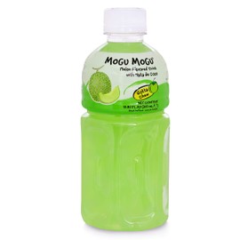 Mogu Mogu Juice with Nata De Coco, Melon Flavored, 6 Pack