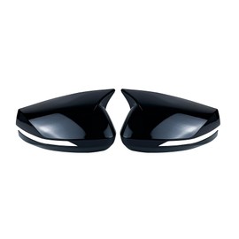 Rear view Side Mirror Cover Mirror Caps Compatible with Kia Sportage 2022 2023 2024 (Glossy Black)