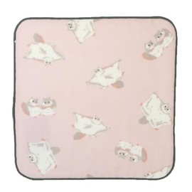 [Mini Towel] Gauze Towel/Momonga Pink Friends Hill, One-sided Gauze Handkerchief Towel, Cute Goods, Mail Order