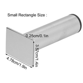 Lybunair Stainless Steel Baking Set, 10PCS Cookie and Fondant Trays Kit with Press Handle for Dessert Decorations and Cookie Crafting (Small Rectangle)