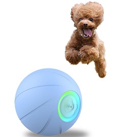 Cat Theater Dog Toy Ball Moving Wicked Ball Electric Durable Lack of Exercise 24 Years Edition Prank Friend of Dog (Blue)