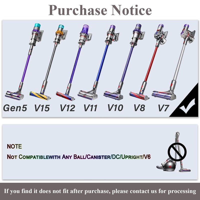 Professional Vacuum Attachment Kit for Dyson GEN5 G5 V15 V12