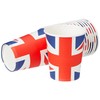 SHATCHI 20pcs Great Britain Union Jack Party Paper Cups Tableware