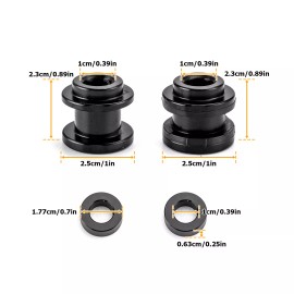 CB Black Sissy Bar Docking Hardware Kit for Harley 2018-2024 Softail Slim Fat Boy