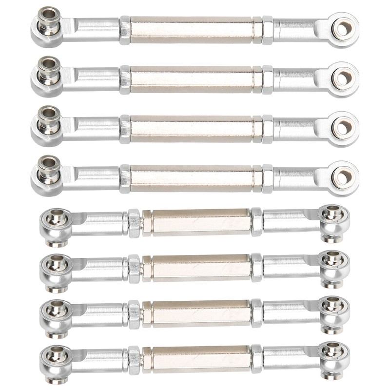 8Pcs Upgrade Metal Pull Rod Steering Pull Rod for WPL/MN/Feiyu