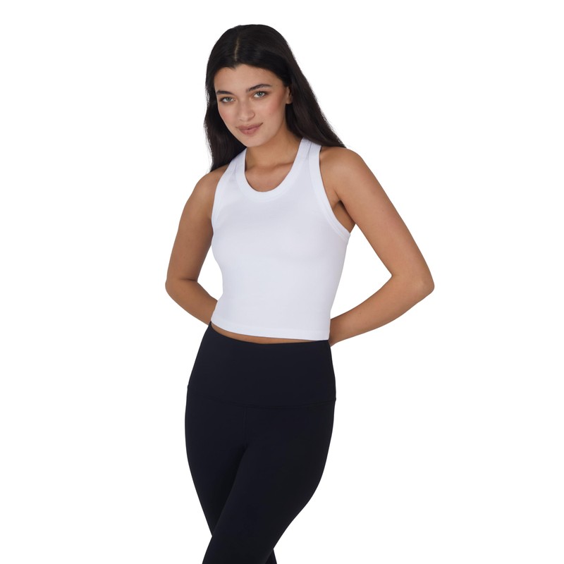 90 Degree By Reflex Womens Seamless Ribbed Tank Top, Pack