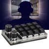 Programmable Macro Keyboard 2 Knobs Blue Switch Black 12 Keys