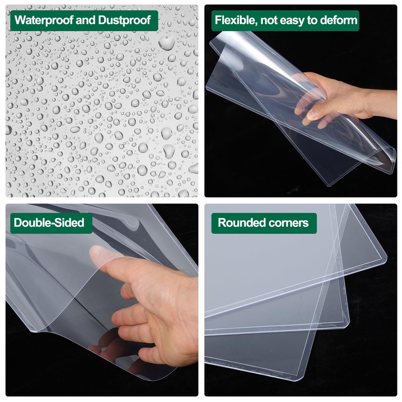 12 Pack 8.5" x 14" Rigid Print Protectors, Rigid Top