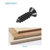 sourcing map M3 x 12mm Wood Screws Phillips Flat Head