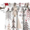 TQFZP Christmas Kitchen Curtains Short and Valance Set Winter Xmas