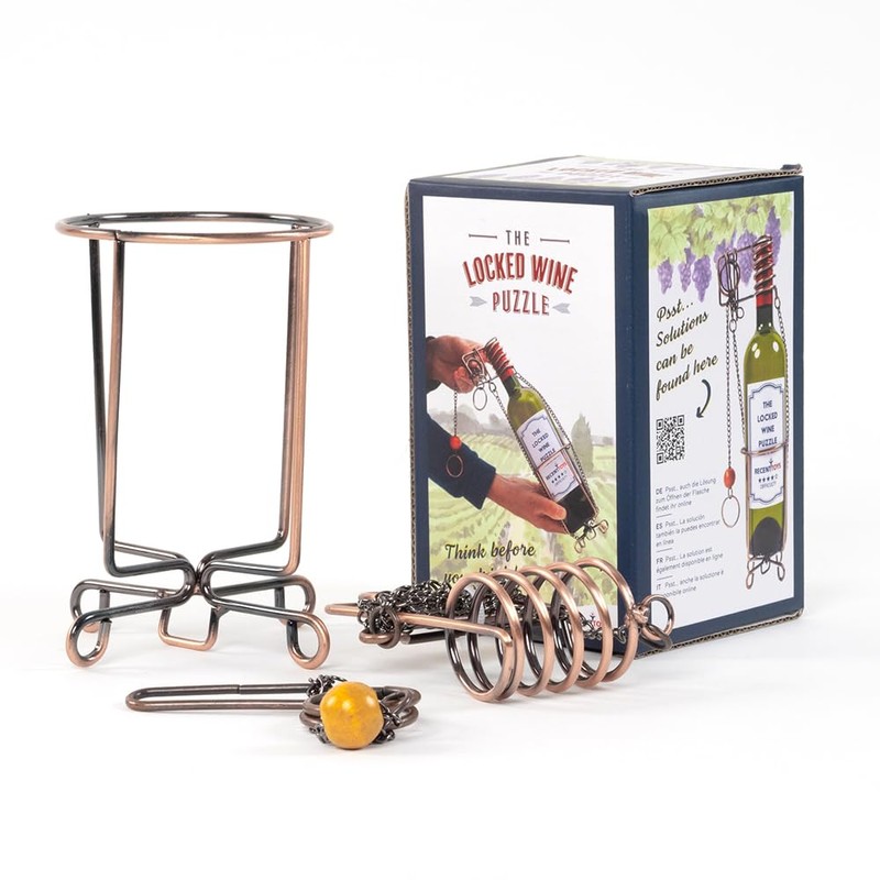 Recent Toys Locked Wine Puzzle - Fun Unique Drinks Puzzle