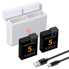 2-Pack for Osmo 360/Osmo Action 5 Pro/4/3 Battery Charger Kit and Dual-Channel Fast Charger Hub, Compatible for DJI OSMO Action 5 Pro, Osmo Action 4, Osmo Action 3 Camera, with USB-C Charger Cable