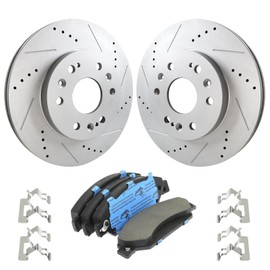 EXPPOWER Brake Kit Replacement for Front Rotors Brake Pads for Chevy Silverado 1500 Avalanche GMC Yukon XL