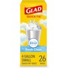 Glad Small Trash Bags 4 Gallon, Febreze Fresh Clean Garbage