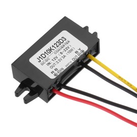MECCANIXITY DC 12V to DC 3.3V Power Converter 3A 10W Step Down Converter Voltage Reducer IP67 Waterproof Transformer Power Supply Module Power Adapter for Car Truck Solar System
