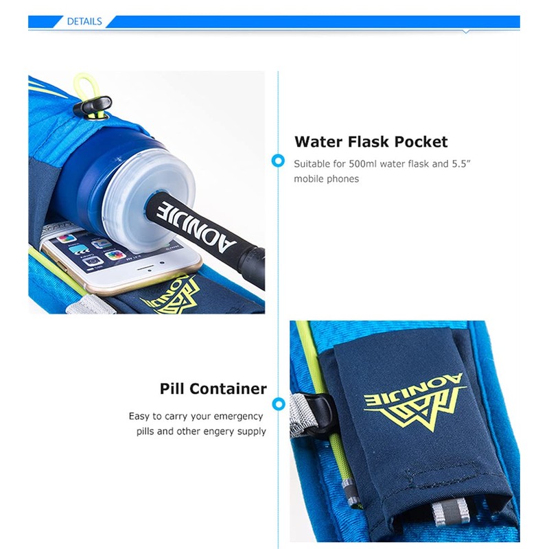 5.5L Lightweight Hydration Backpack Hydration Vest Outdoors for Trail Marathoner