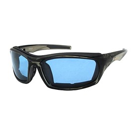 Rise Sunglasses Eyewear SHOOT Men's Polarized Bicycle Sunglasses with Windproof Pad RS911-DARK GRAY/BLUE Blue One Size Fits Most