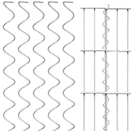 Yaocom 5 Pcs 40'' Wire Panel Connector Hinge 9 Gauge Stainless Steel Panel Connector Hinge for Deer Fencing Livestock Animal Pens Gates Trailer Cages