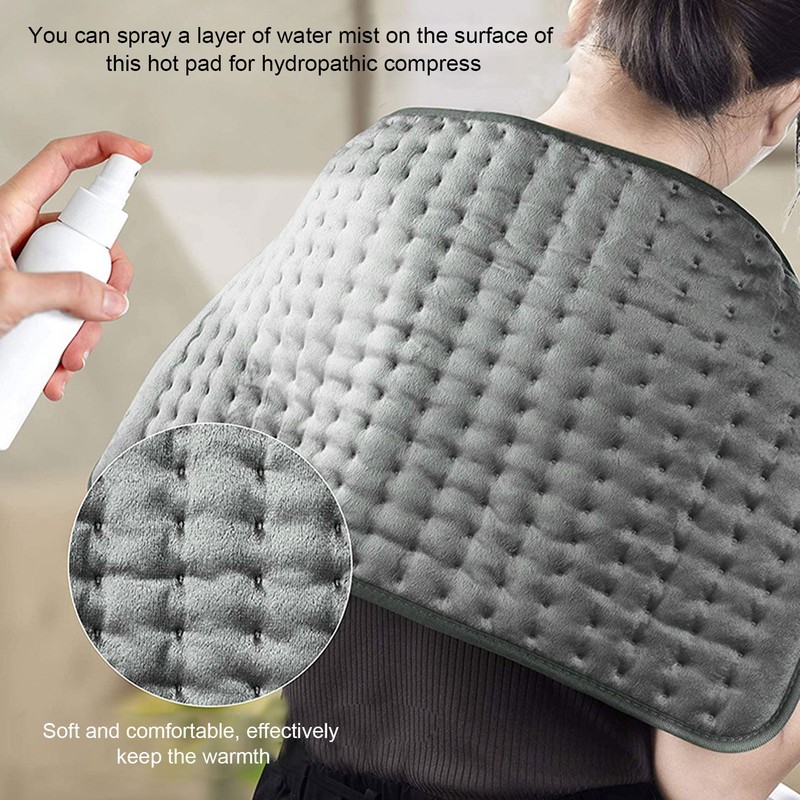 Electric Heating Pad Smart Timing Fast Heating 6 Temperature Mode