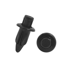 Motoforti 20 Pcs Black 6mm Hole Rivet Fastener Push Pin Clip for Fender Bumper Long-lasting