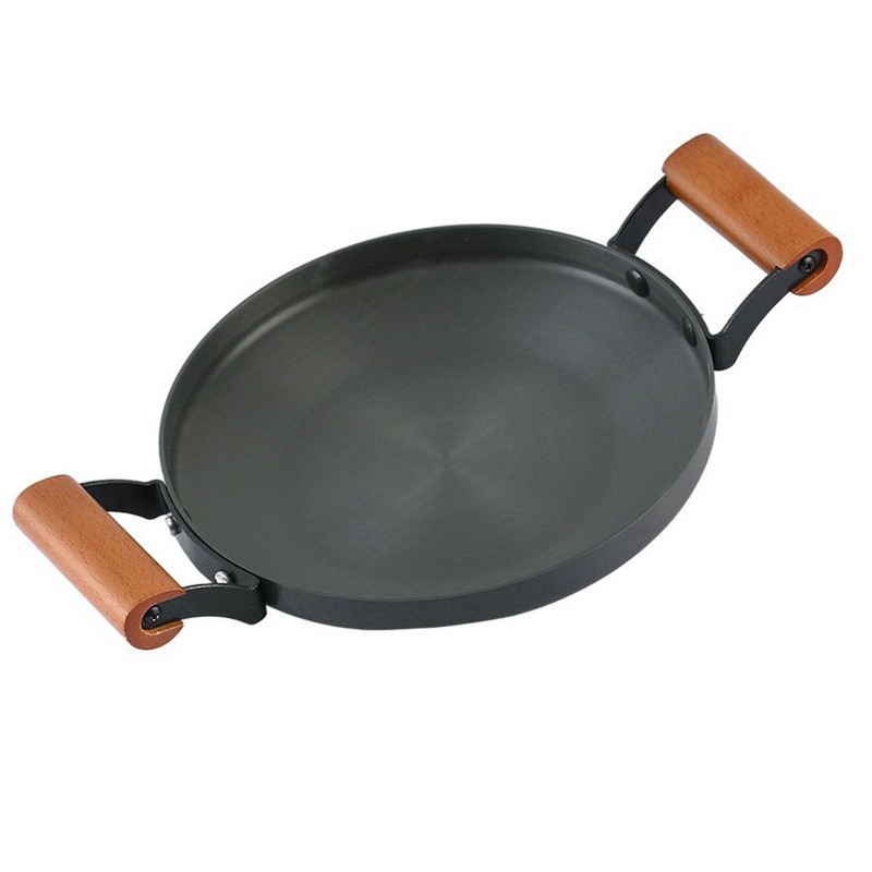 Aluminum Alloy Braiser Multifunction Induction Cooking Fry Pan with Dual