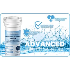 Finest-Filters 836848 Fridge Water Filter, Compatible with Fisher & Paykel 836848, 836860, E404BRXFDU, E522BRXFDU, PS2067635, Amana/Maytag/Admiral 67003662, RO185014, RO185011, WF60 Fridge Filters
