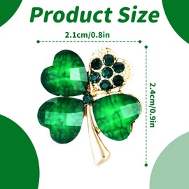St Patrick's Day Shamrock Pin Badge Celtic Irish Lucky Brooch Enamel St Paddy's Day Apparel Accessories for Women Tops Hat Bags