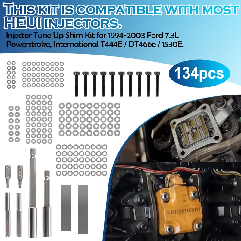 YMT Injector Tune Up Shim Kit Compatible with Ford 7.3L