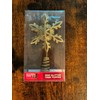 Happy Holidays CHRISTMAS Mini Gold Glitter Star Tree Topper 6”