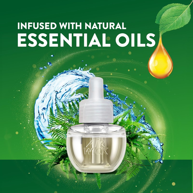 Air Wick Plug In Scented Oil Refill,Fresh Waters, 2 ct