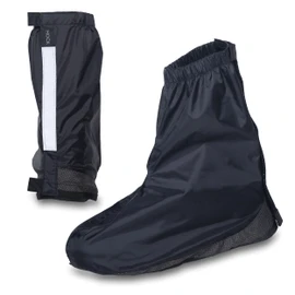 HOCK Bicycle Rain Gaiters with Reflectors, Unisex, Ankle Length Gaiters, Overshoes, 100.0% Waterproof, Bicycle Rain Cover for Men and Women, L