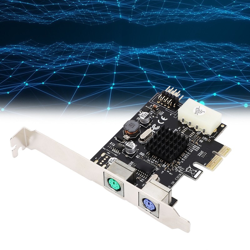 PCIe to PS/2 Adapter Card MCS9990CV Chip Built in USB2.0