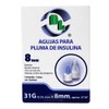 Agujas Desechables para pluma de insulina Caja con 10 piezas,