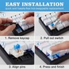 gblckadof 50Pcs Mechanical Keyboard Switches, 3 Pin Clicky