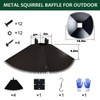 Metal Squirrel Baffle for 4×4 Posts or Hanging, Squirrel Proof