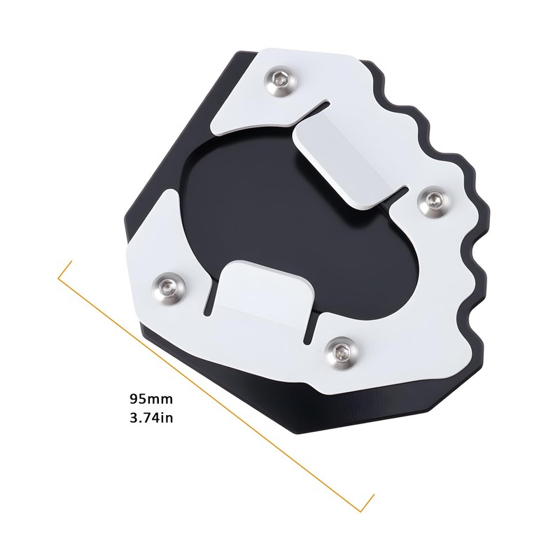 ECSiNG Motorcycle Side Stand Extension Footrest Compatible with Triumph Tiger