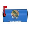 Oklahoma State Flag Print Magnetic Mailbox Cover,Mailbox Decorations for Outside,Christmas