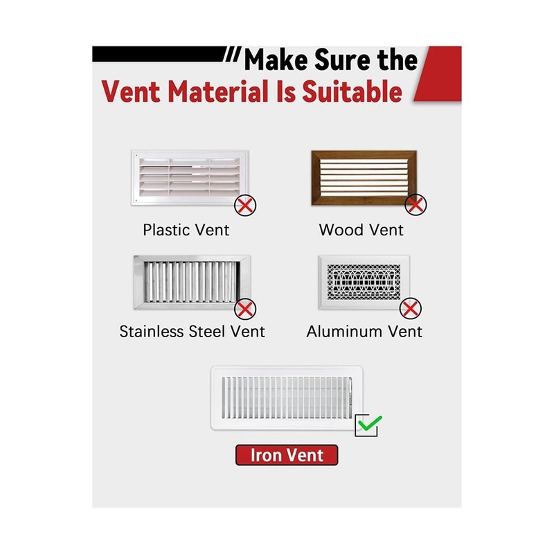 Byttlerom 6 Pack Vent Covers for Home Floor Vent Covers