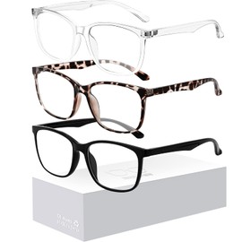 Oilway Blue-Light Blocking Glasses for Women Men - 3Pack Computer Reading/Gaming/TV/Phones Glasses Anti Eyestrain & UV Glare