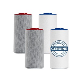 Weddell Duo Shower Filter Twin Pack Replacement Cartridges - NSF Certified Shower Filter, Removes Chlorine, PFAS, & Particulates, Clinically Tested For Healthier Skin & Hair (2+2)