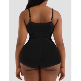 Olvarcby Women Shapewear Tummy Control Waist Bodysuits Sculpting Body Shaper for Women Seamless Brief Jumpsuit Top