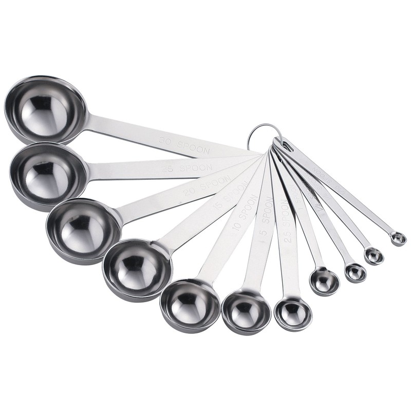 SW 18-8 Extra Thick Measuring Spoons, Set of 11