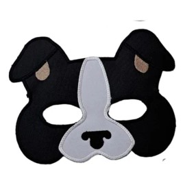 Máscara Antifaz Animales Primavera Color Diseño unico Perrito 2
